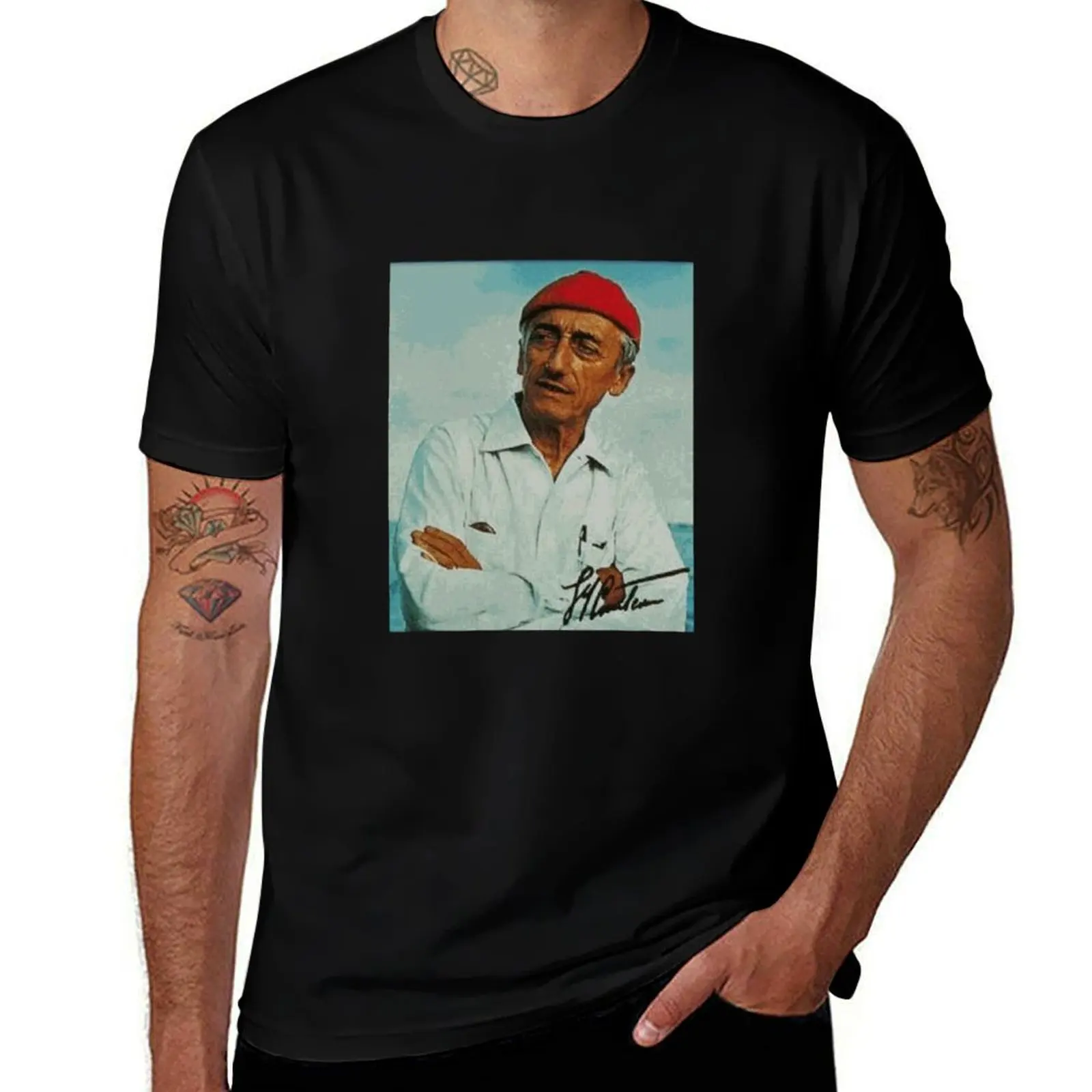 

Jacques Cousteau T-Shirt man t shirt luxury t shirts with prints