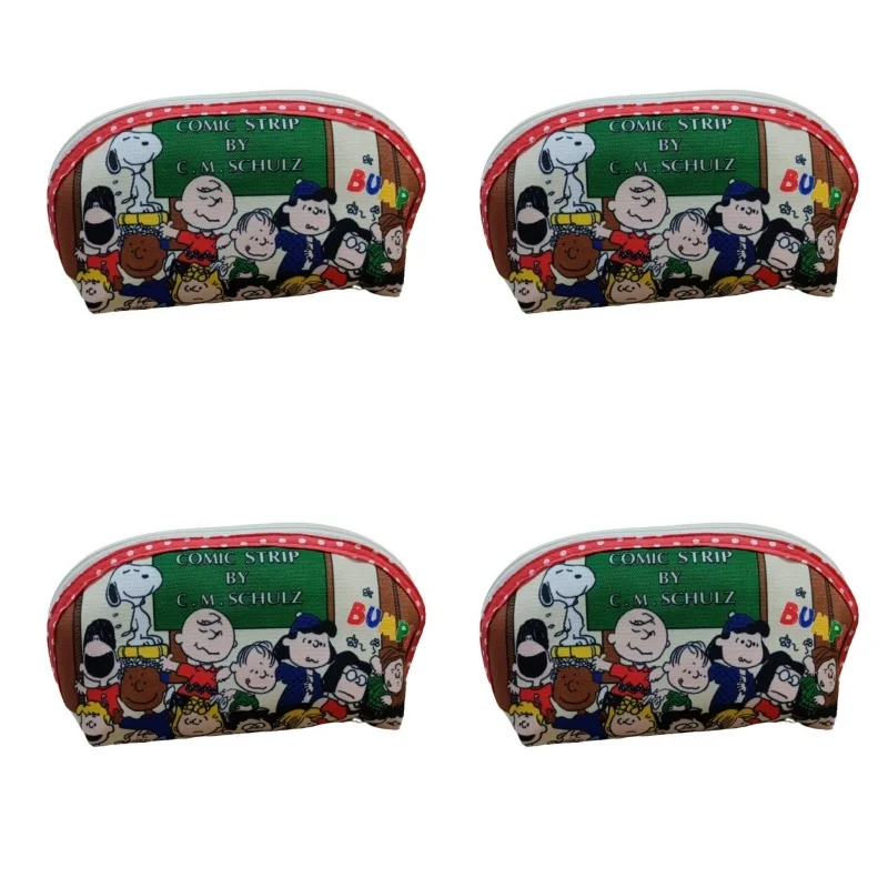 Miniso Cartoon Cute Snoopy Joint Printed Pen Bag Stationery Large Capacity Makeup Storage Bag Student