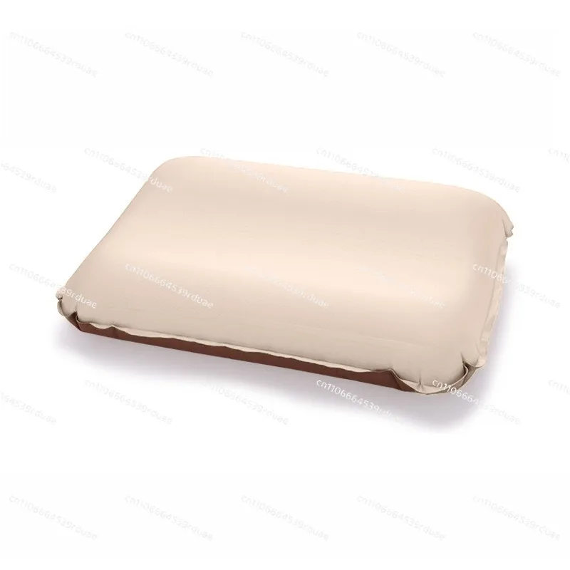 Outdoor camping automatic inflatable 3D cheese pillow travel portable pillow weight 320g camping tent pillow