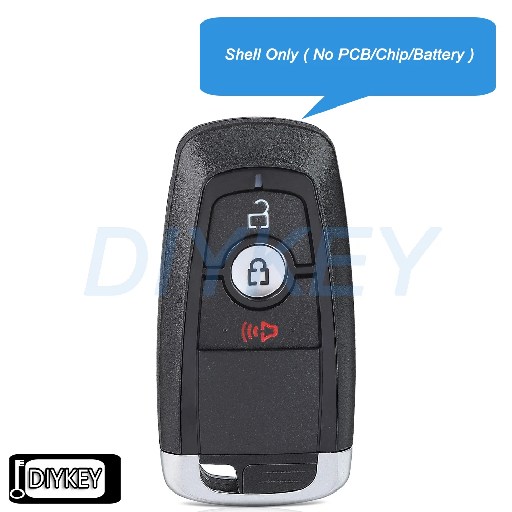 

3 Buttons Case Smart Remote Car Key Fob Shell Cover Replacement for Ford Fusion Edge Explorer Mustang Bronco F-150 F-250 F-350