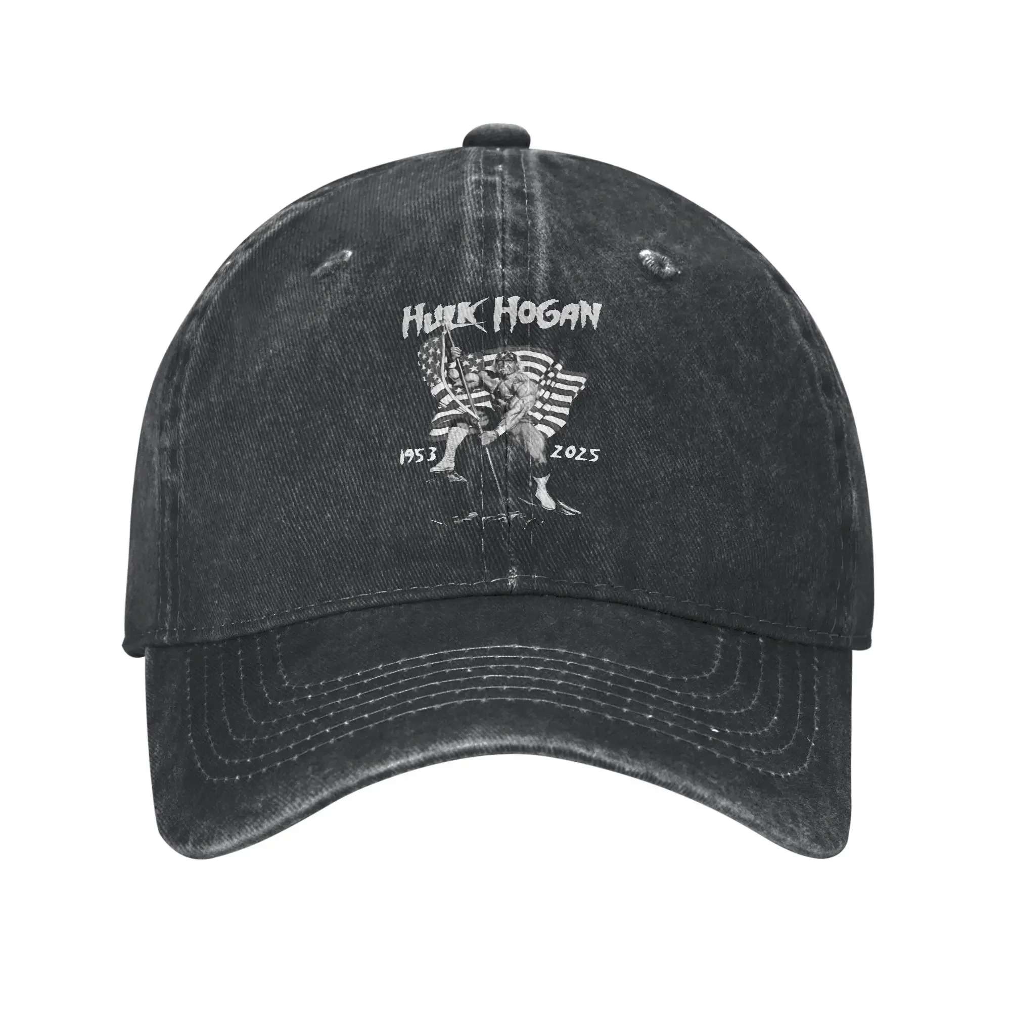 2026 Hulk-Hogan Wrestling Legend Memorial Unisex Baseball Cap Distressed Denim Caps Hat Vintage Outdoor Travel Adjustable Snapba