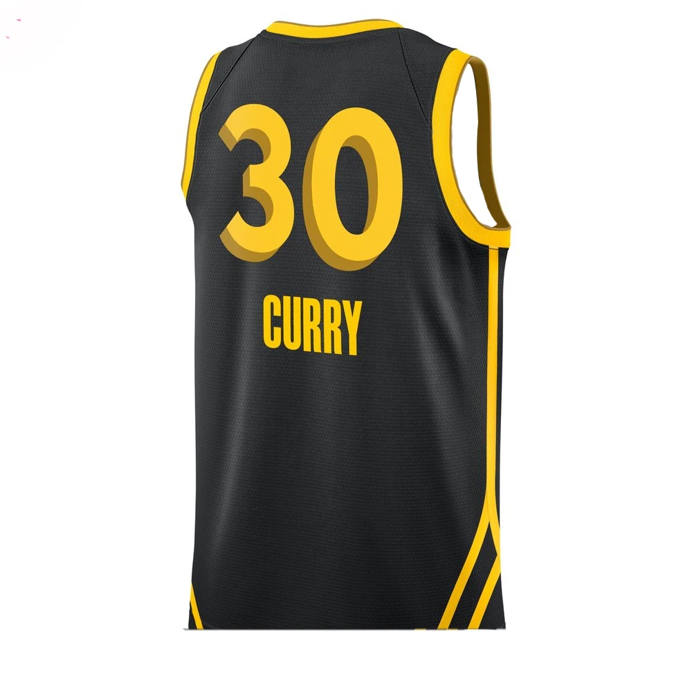 2025 Mens Curry Basketball Shirt Youth Kids Warriors City Edition Oversized Training Basketball Uniform Breathable Jersey