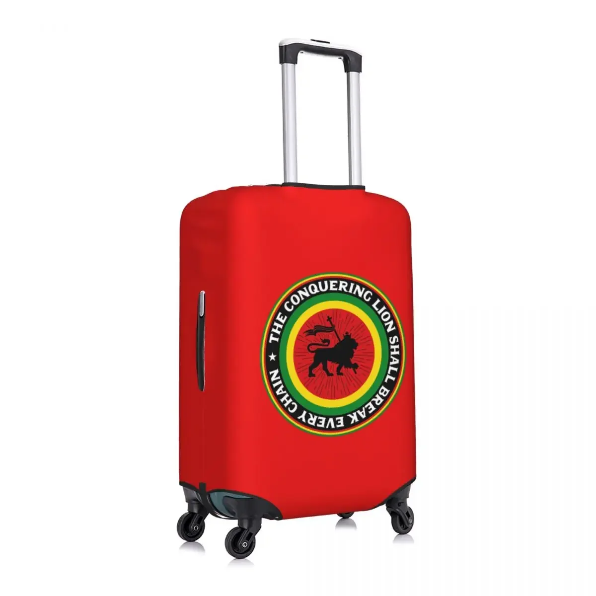 Custom Rastafari Rasta Lion Of Judah Luggage Cover Cute Jamaica Flag Suitcase Protector Covers Suit For 18-32 inch