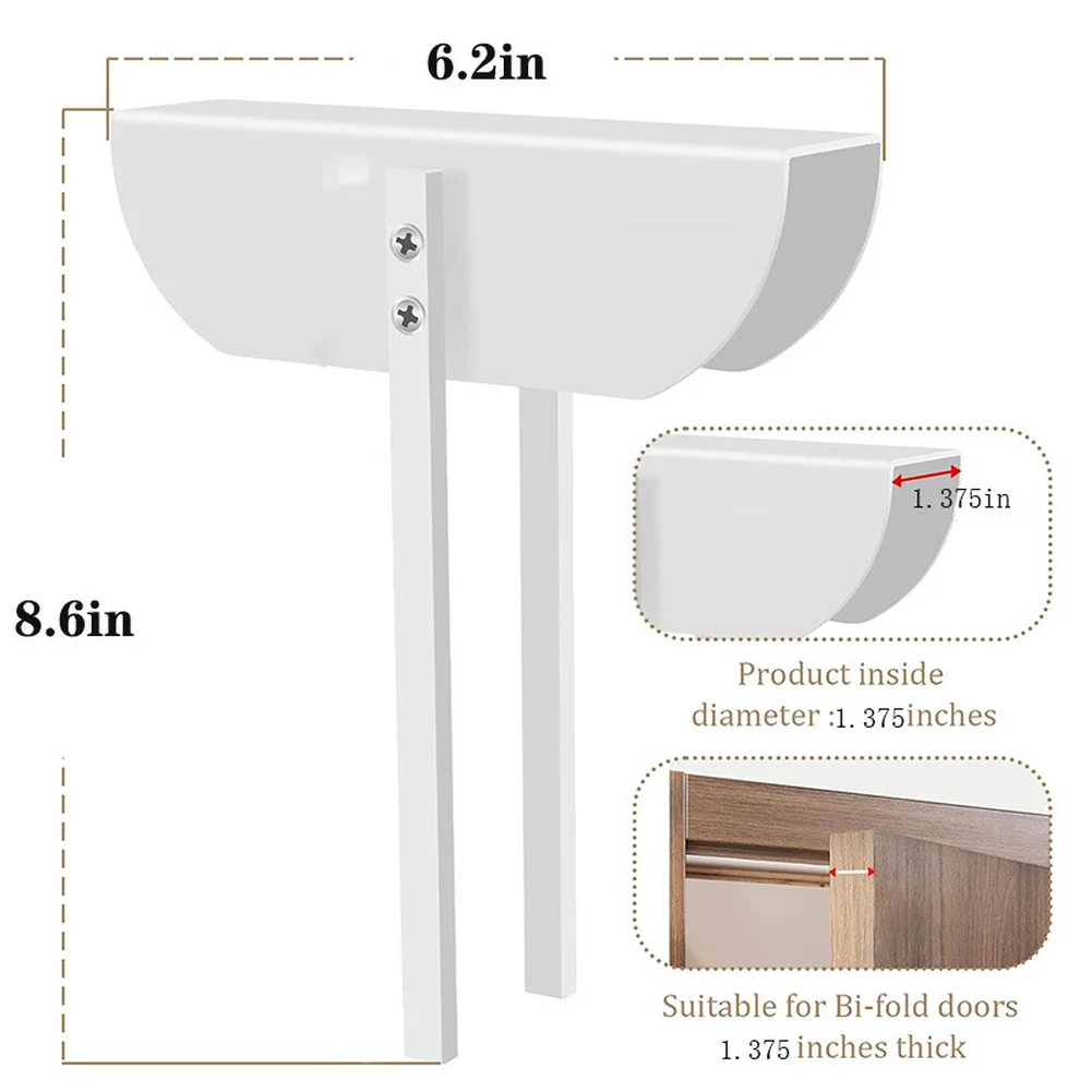 Child Safety Bi-Fold Door Lock Long-lasting Easy-to-Use Pet-Proof Design Door Lever Lock Child Proof Simple Install