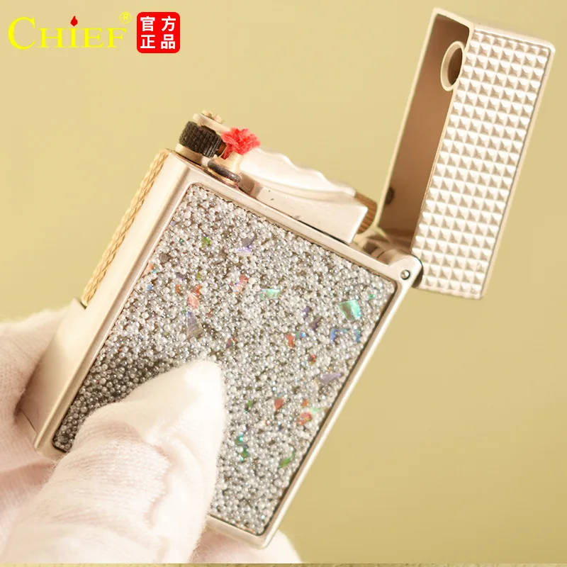 CHIEF Creative Oil Lighter, Light Luxury Texture and Good Looks, The First Choice for Daily Use/gifts