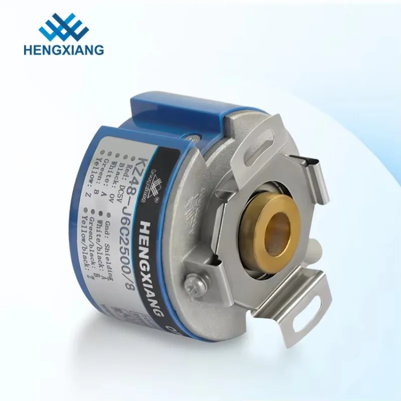 Optical Incremental Rotary Encoder 8mm Bore 5000 PPR 4-Pole DC5V/IP50 K48-J12C5000/4Q8 OIH48-5000P4-L6-5V TS5217N5 SensorEncoder