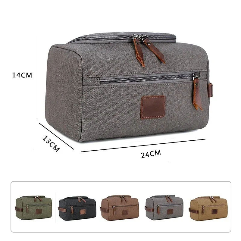 Men Pencil Bag Unisex Portable Travel Cosmetic Bag Casual Zipper Make Up Makeup Case Organizer Storage Pouch Toiletry Bags