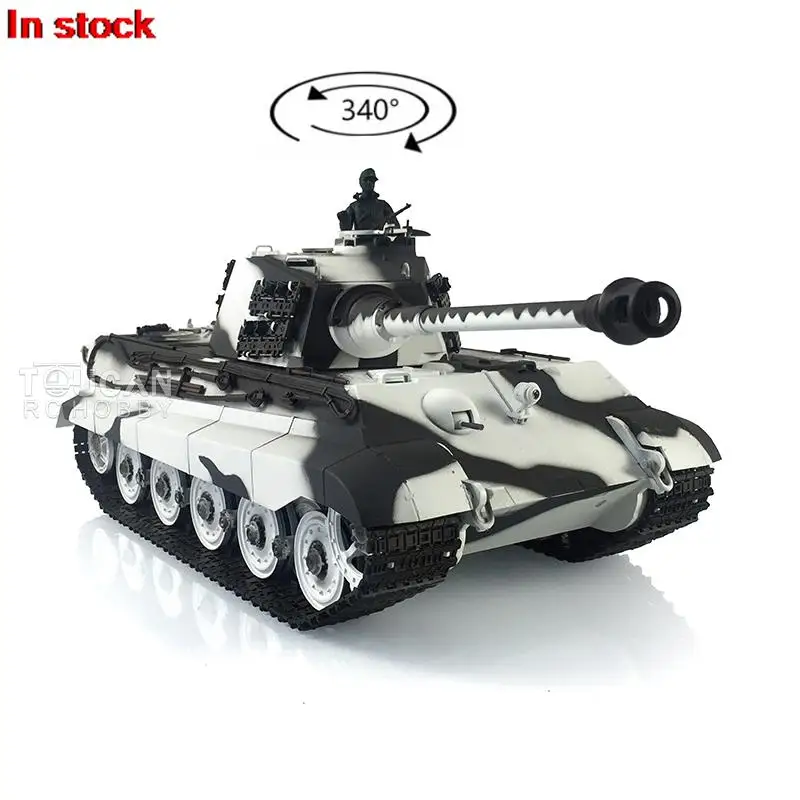 HENG LONG-tanque de plástico para niños, juguete de 2,4G, 1/16, 7,0, Tiger, 3888A RTR RC, Camuflaje, Snow Tiger II BB, TH19719-SMT4