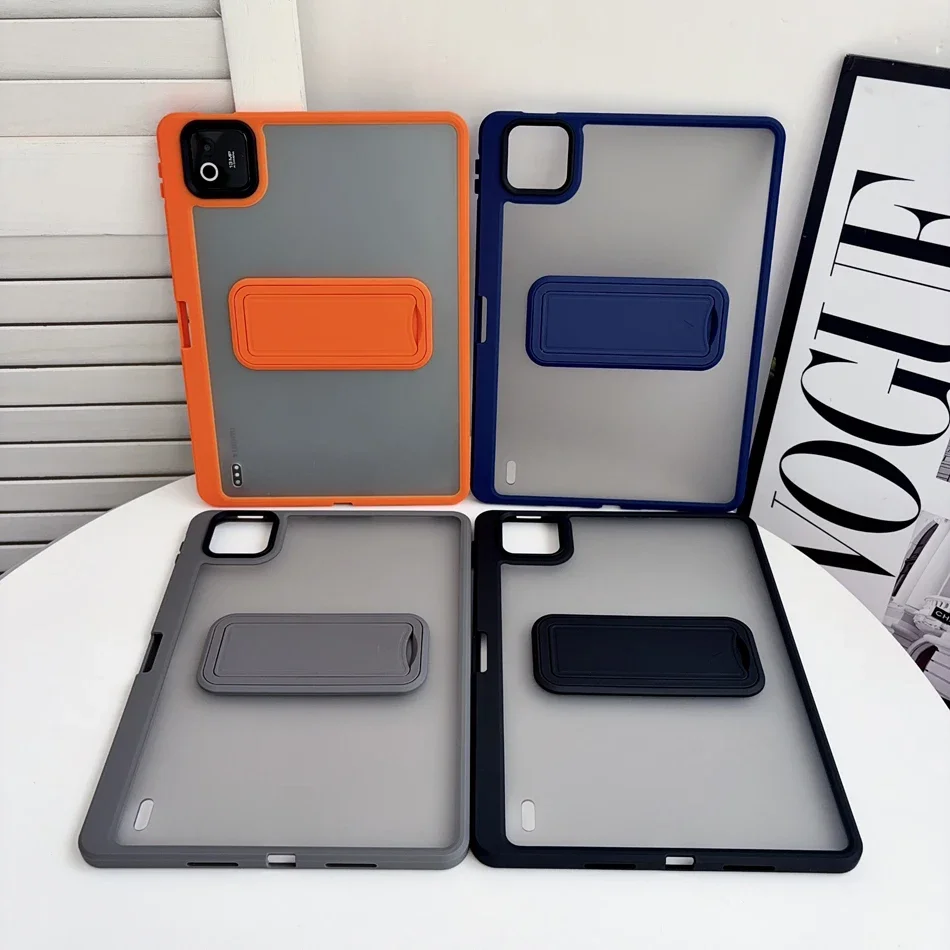 Case For Xiaomi Mi Pad 8 7 6 5 6S Pro for Redmi Pad SE 11 2025 with Pencil Slot Translucent Matte Stand Case Kickstand Cover