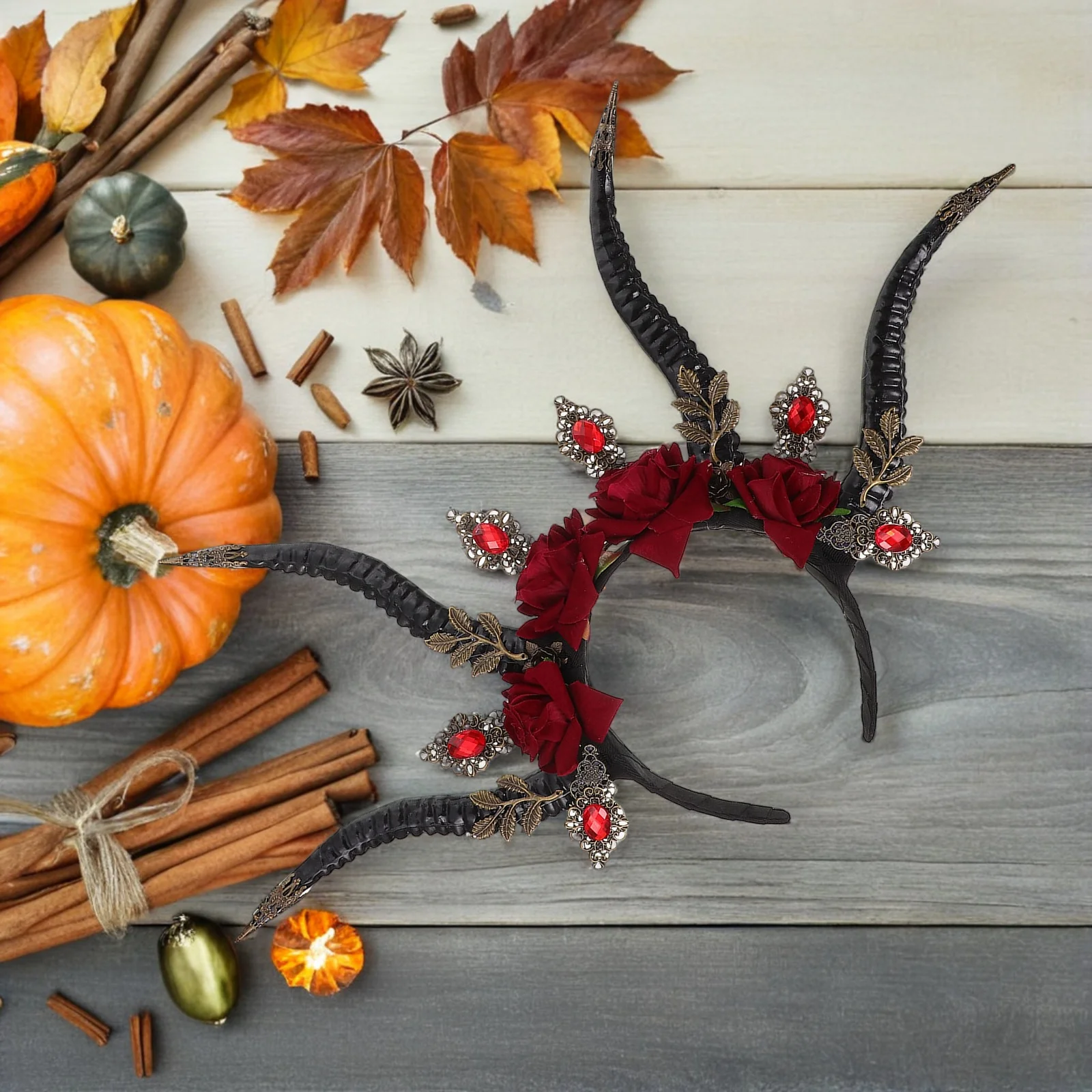 

Dark Lamb Horn Headb Plastic Halloween Party Costume Accessory Decorative Demon Hair Hoop Bull Headdress Cosplay Props Hairb s