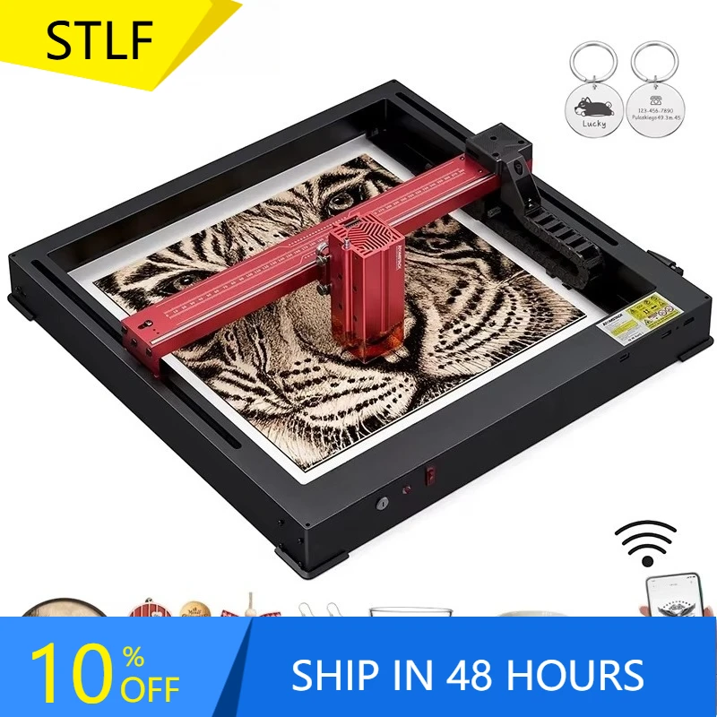 

Xiangyin Atomstack A12 X12 Pro 50W Second Generation Upgraded Version Wifi Controlled Wood Cutting Glass Dog Tag Engraving