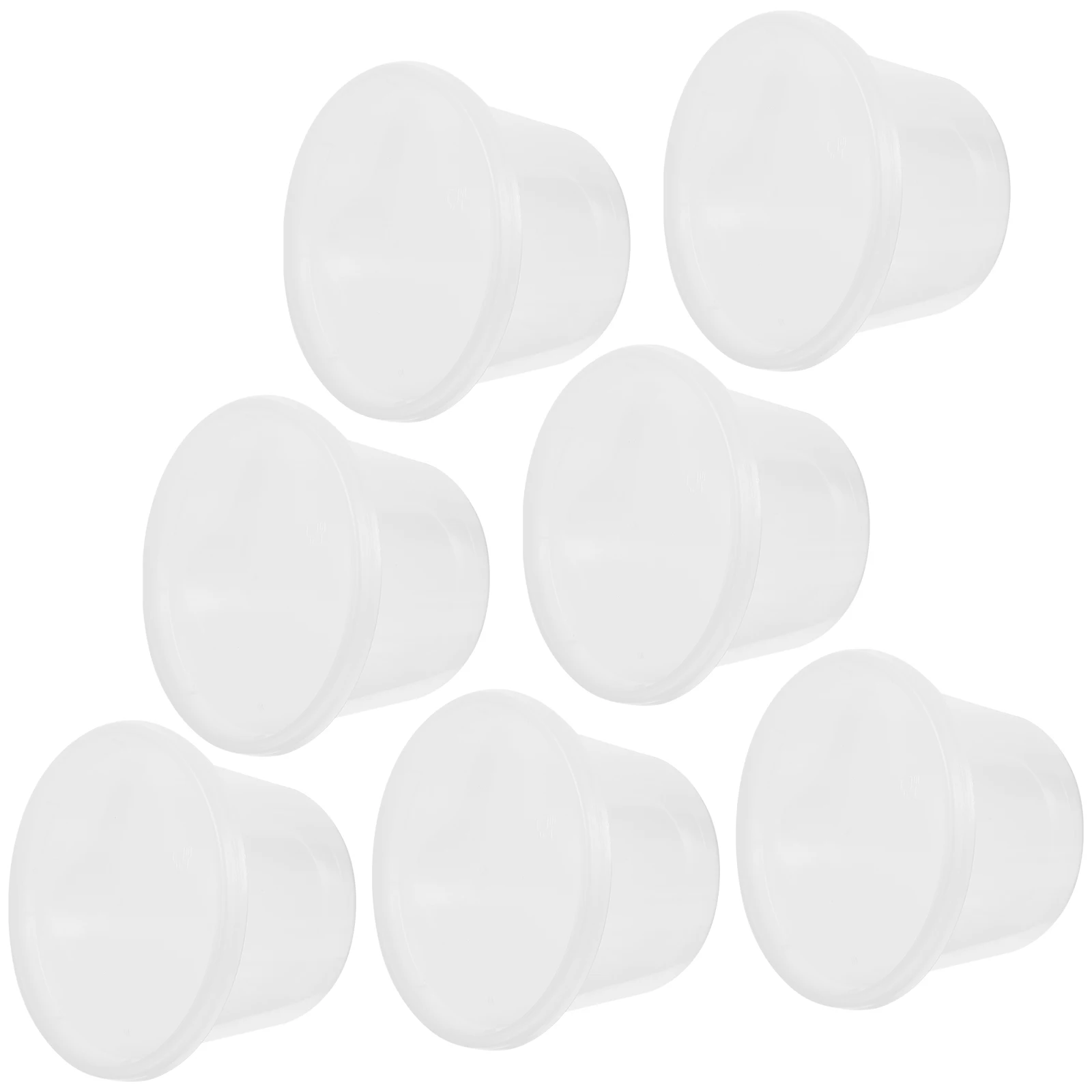 

20 Pcs Food Containers Storage Dip Cup Condiment Round Plastic Cups with Lids Sauce