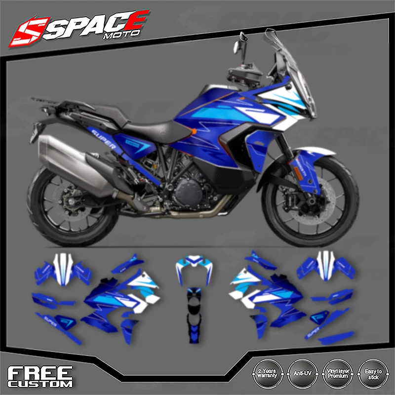 الفضاء مخصص للدراجات النارية الرسومات ل KTM 2021 2022 2023 ADV 790 1290 R S ملصقات مصورة أطقم 007