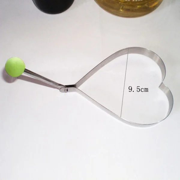 

4Pcs Food Grade Stainless Steel Pancake Molds Heart Round Star Plum Flower Shapes Silver Frying Mold Fried Mold