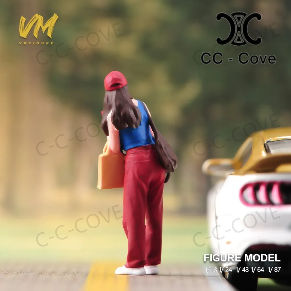 ทาสี Miniatures 1/18 1/24 1/43 1/64 1/87 สาวแต่งตัว Leisurewear ช้อปปิ้งนอกรูปของเล่นดูตกแต่ง