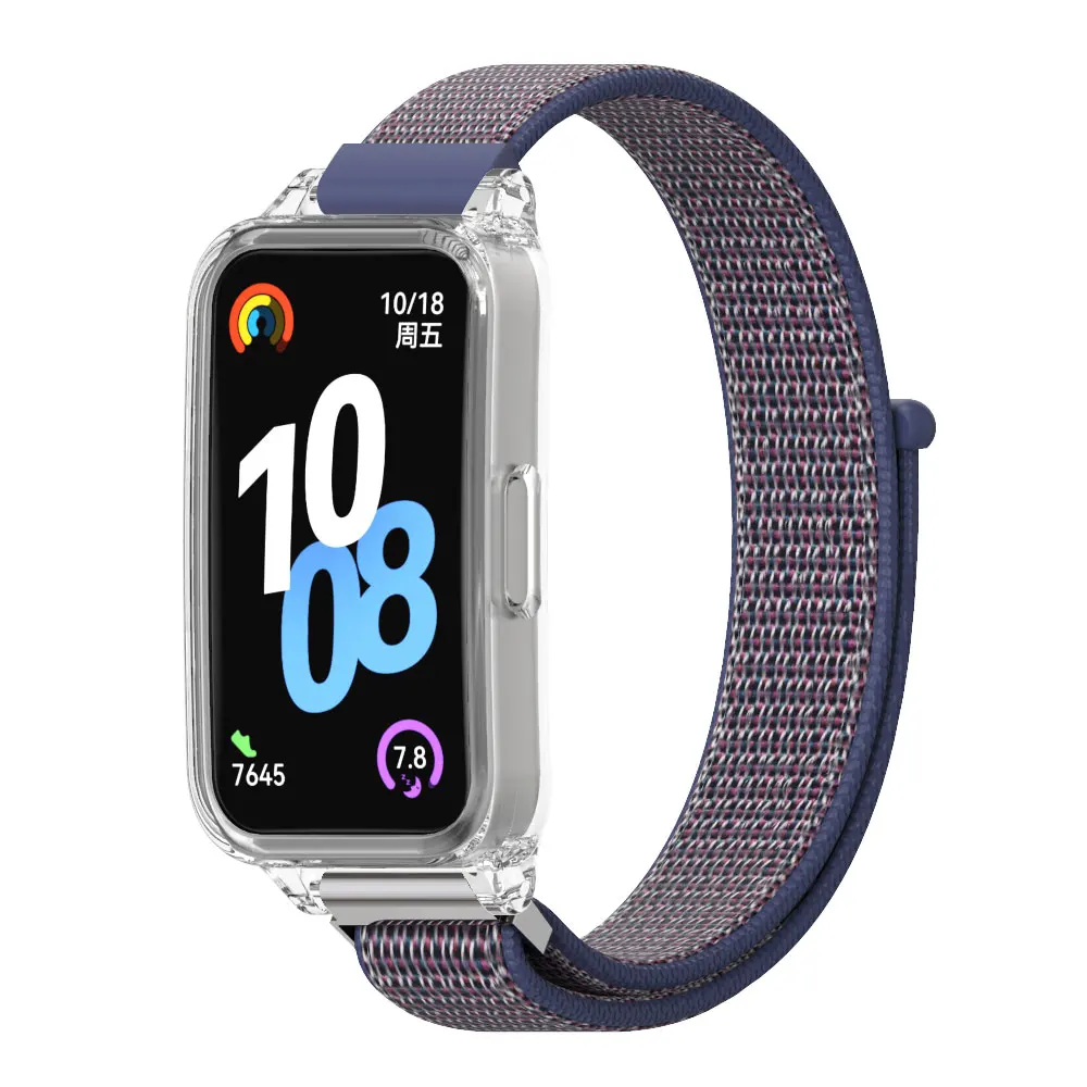 Cinturino per Huawei Band 10 9 8 Bracciale cinturino in nylon per cinturino Huawei Band 10 con custodia protettiva per cinturino Huawei Band 9