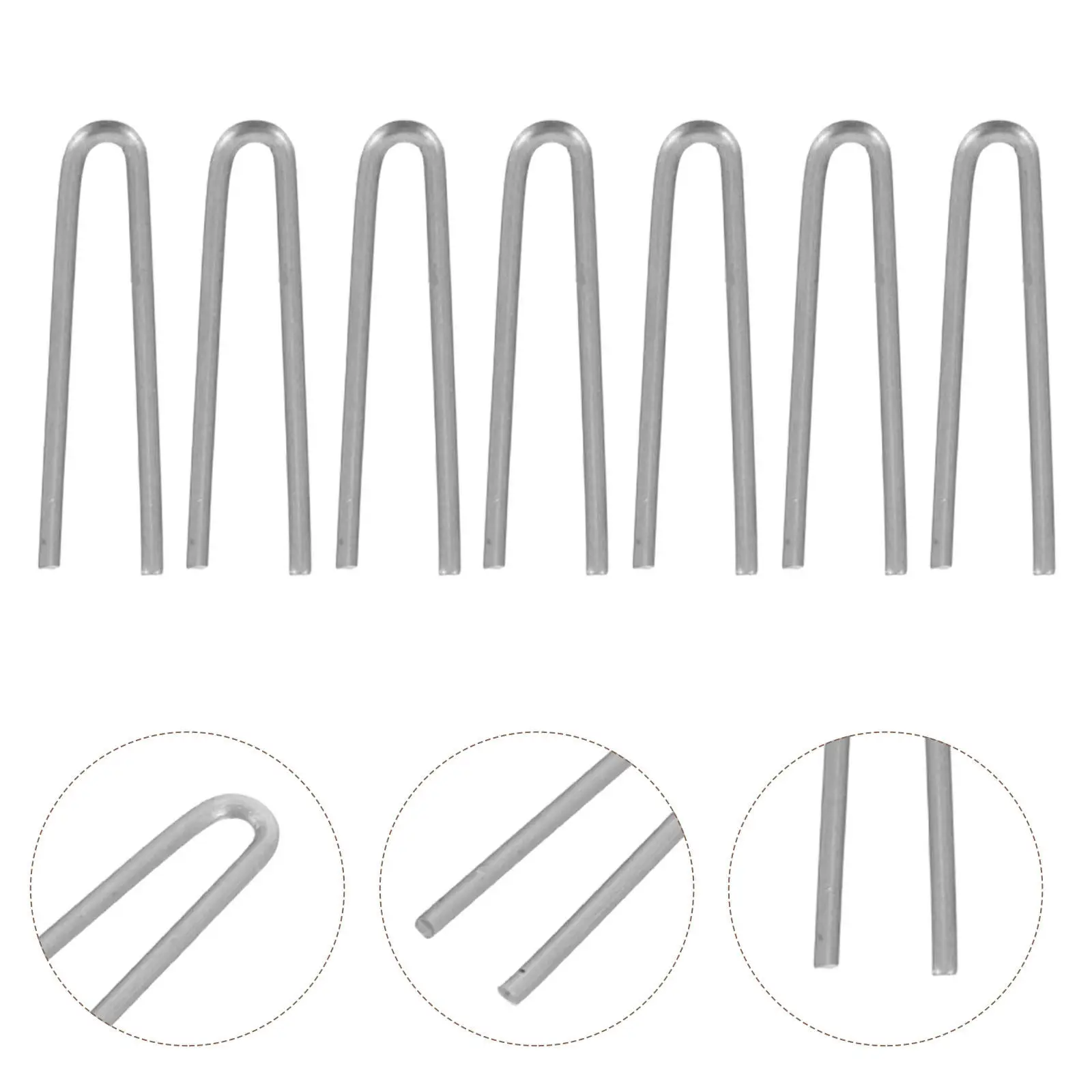 200Pcs Ceramic Hanging Firing Holder Tungsten Wire U Shape Jump Rings for Pottery Tools Jewelry Making DIY Ornament Hooks Glass