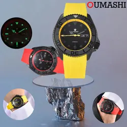 OUMASHI Men Watch 41mmSKX007 Luxury Automatic NH Watch 35/36 Movement NH36 Watch Stainless Steel Waterproof  Glow 2 Sapphire Gla