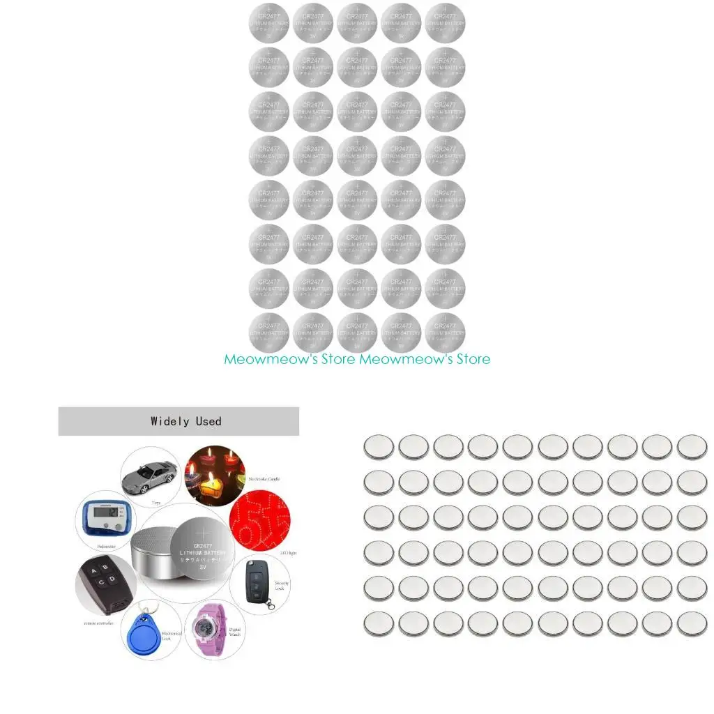 W91A Промышленные батарейки CR2477 3 В, рисоварка, электронные часы, карта позиционирования персонала, набор батарей для