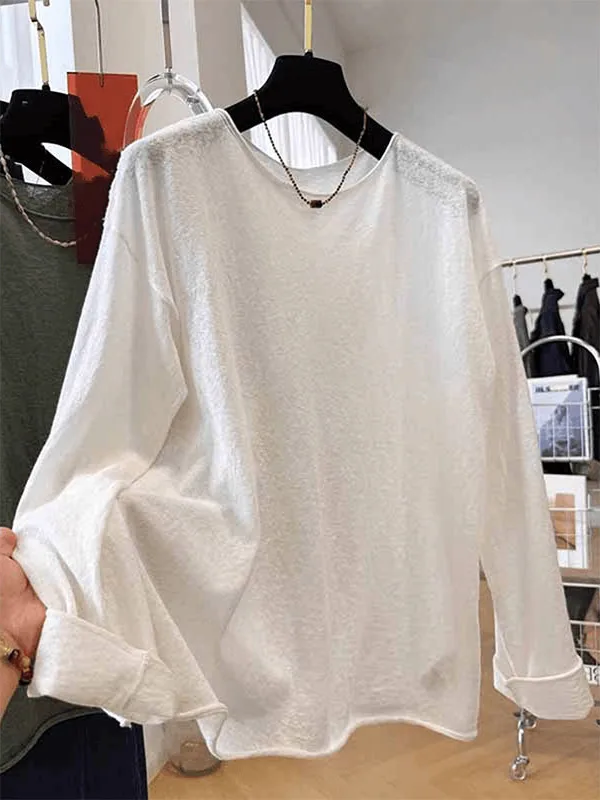 

Футболка-топ вязаная с манжетами, однотонная, больших размеров (до 300 фунтов), в американском ретро-стиле, трендовая, весна-осень