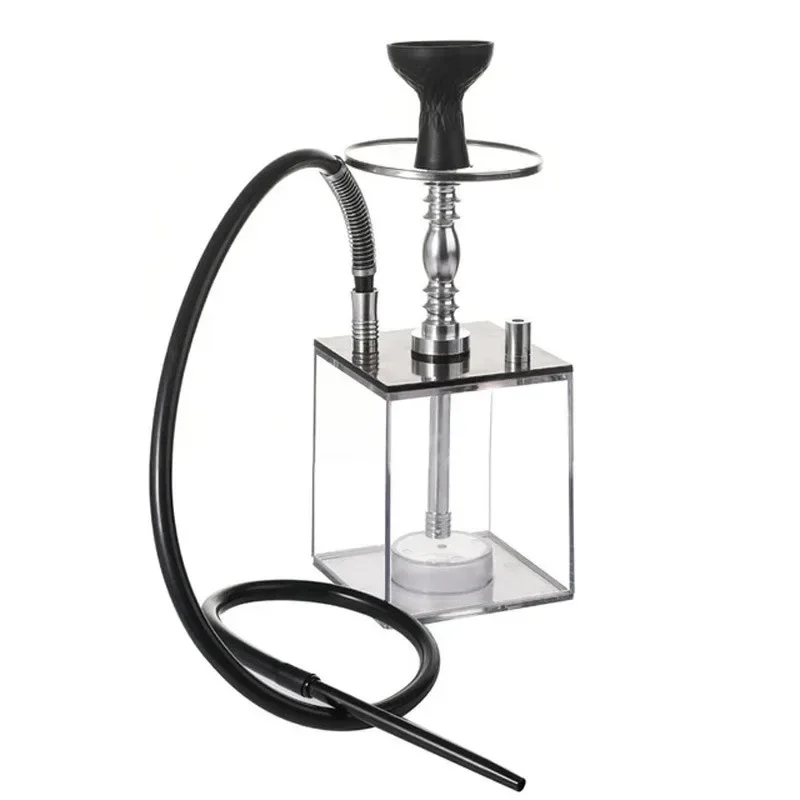 

Acrylic Hookah Set Shisha Box with 1 Hose LED Light Nargile Sheesha Chicha Narguile Cachimbas Water Pipe Shisha Hookah Smoking