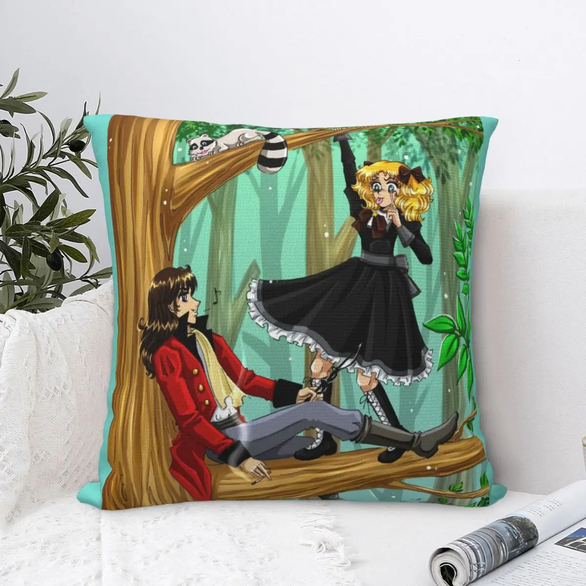 Candy Candy And Terry Anime Pillowcases Couch Manga Candice White Japan Cartoon Cushion Cover Cool Home Decoration Pillow Cover