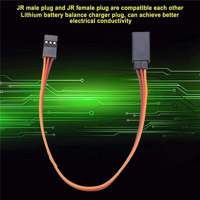 REPLA-50 Pieces Of Male-To-Female Servo Extension Cords For RC Futaba's JR Remote Servo Extension Cord Wire And Cable (500 Mm)