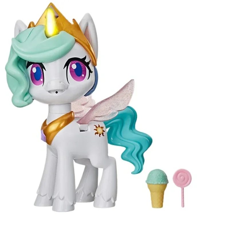 Hasbro Genuine My Little Pony True Love Princess Celestia Sound and Light Doll Girl Cute Kawaii Series Birthday Christmas Gift