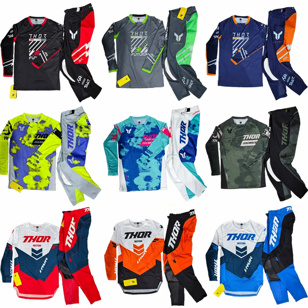 

2026 /Black/Blue Gear Set Motorcycle Racing Mountain Bicycle Set Motorcycle Off road