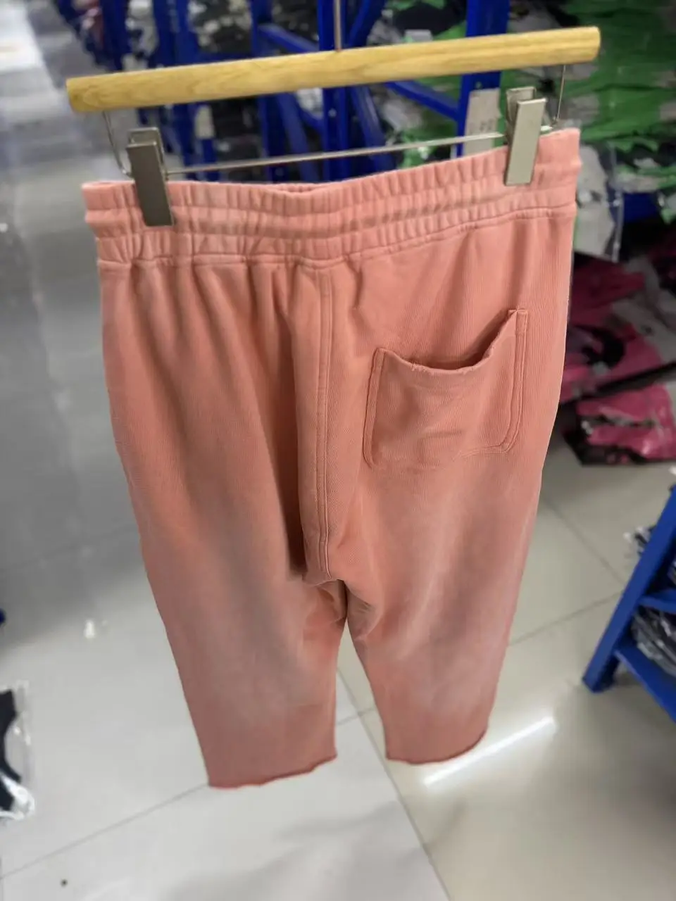 26ss Paly Hole Damaged Sweatpants High Quality Men Women Drawstring Loose Pants Washed Distressed Trousers