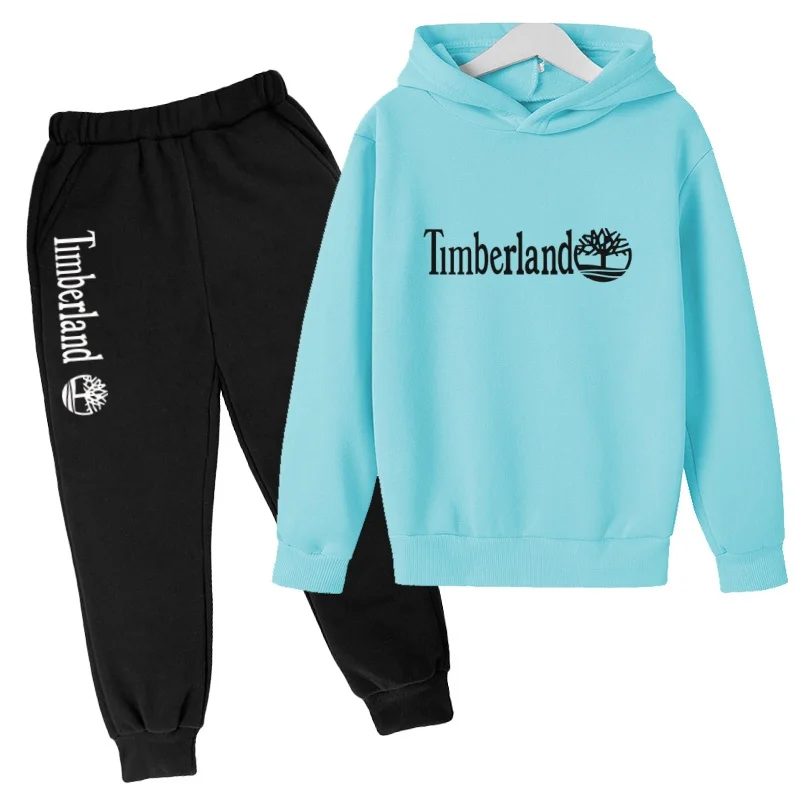 2026 Neues Kinder-Sport-Kapuzen-Sweatshirt-Set – Modisches und trendiges Marken-Set für Jungen und Mädchen von 3 bis 13 Jahren – Oberteil + Unterteil – Detail 10