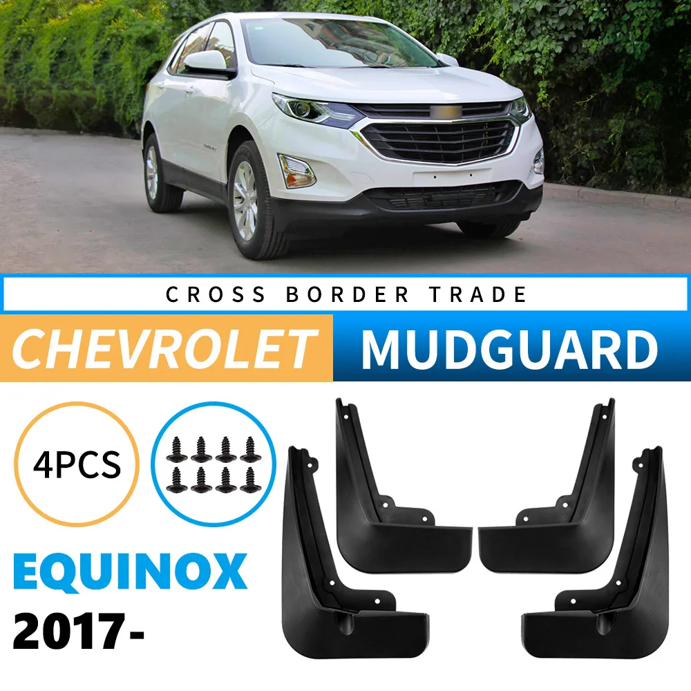 Car Mud Flaps Splash Guards Fender Mudguard for Chevrolet Equinox 2017-2023 High Quality Rubber Auto Exterior Parts