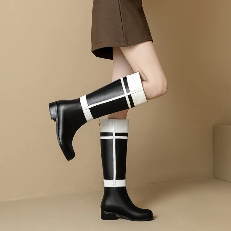 Botas de señora, zapatos de goma para mujer, Botas de lluvia, cremallera para mujer, punta redonda, diseñador de lujo, tacones altos hasta el muslo sexis, 2024 Med Summe