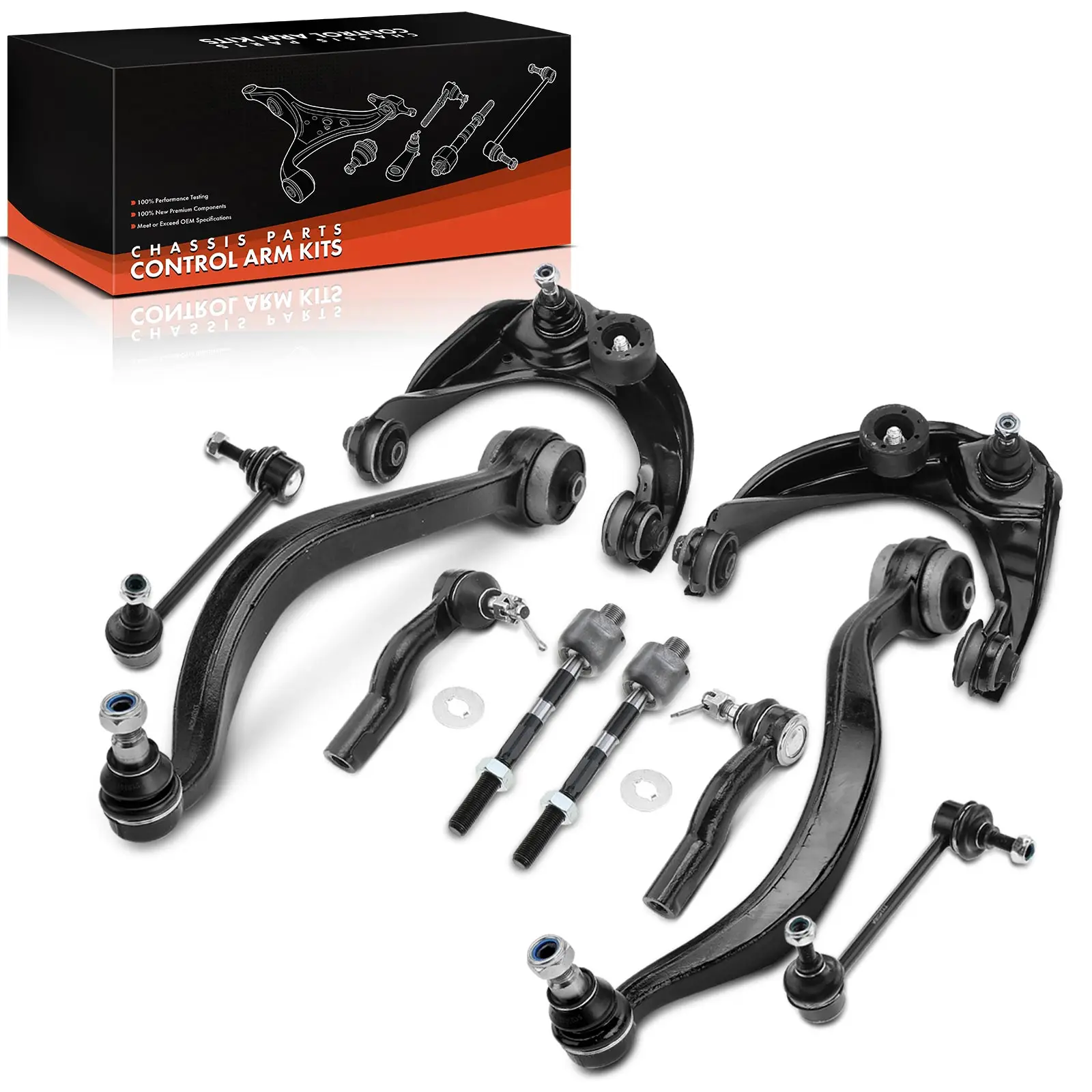 Frankberg 10-delige draagarmset voorwielophanging, links en rechts boven, voor Mazda 6 GG/GY 1.8–2.3 L, GJ6A34J00C