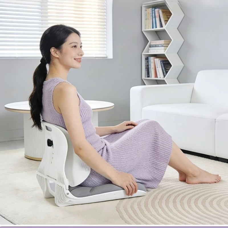 Massage Lumbar Support Cushion Pad Rest Heat Therapy Ergonomic Office Chair Back Pain Relief Long Sitting Comfort Breathable