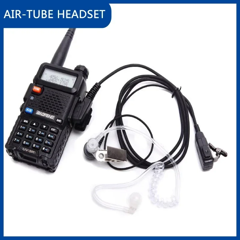 Walkie Talkie Earpiece Headset 2 Pin-K  Acoustic Air-Tube Headphone PTT MIC Baofeng Kenwood UV-5R Mini-5 Two Way Radio Accessory - view 3