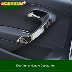 Car Interior Door Inner Handle Decoration Trim Accessories For VW Volkswagen Polo 2017 2016 2015 2013 2012 2011 6R