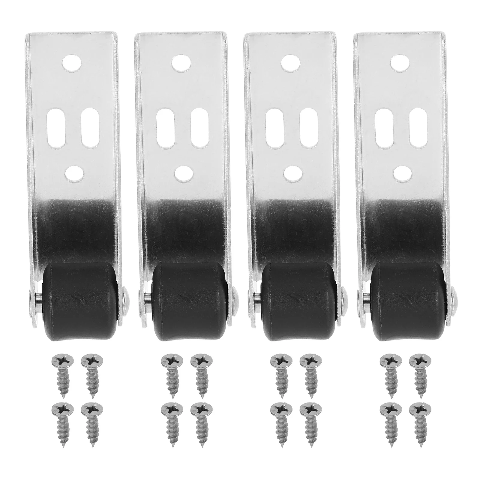 

4Pcs Sliding Door Track Pulley Roller Heavy Duty Mute Vertical Side Panel Wheel for Closet Cabinet Wardrobe Furniture Sliding