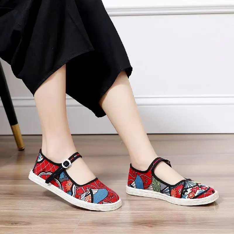 2026-nuove-scarpe-da-donna-in-tessuto-a-mille-strati-primavera-autunno-fatte-a-mano-punta-tonda-cinturino-con-fibbia-taglie-grandi-stampa-su-tessuto