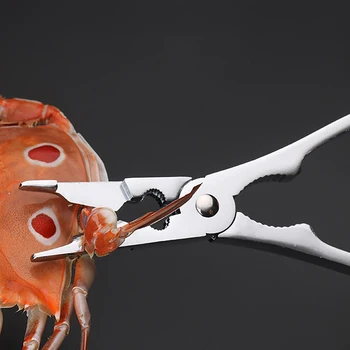 게 고기 따기 쉬운 해물 도구 세트, 게 크래커, 스푼 세트, 스테인리스 스틸 플라이어 랍스터 클램프, 플라이어 클립 