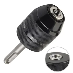 Mandrin de perceuse en métal sans clé avec adaptateur à changement rapide, adaptateur SDS Plus, 3/8-24UNF, 0.8mm-10mm