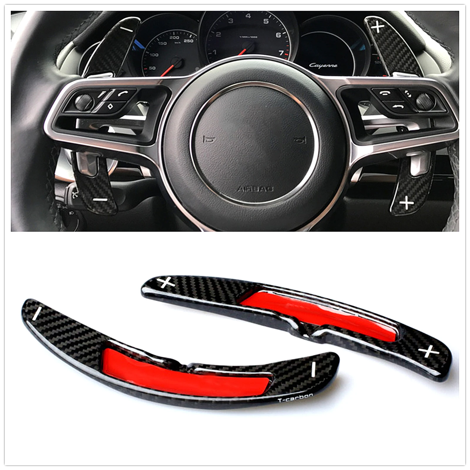 

Carbon Fiber Gear Steering Wheel Shift Paddle Extension For Porsche 911 918 Spyder 718 Boxster Cayman 2016-2019