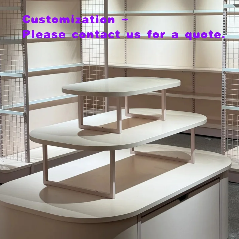 custom.Factory Steel Durable Freestanding Supermarket Rack Back Grid Shelf Quick Installation 4 Shelves Maternal Ba