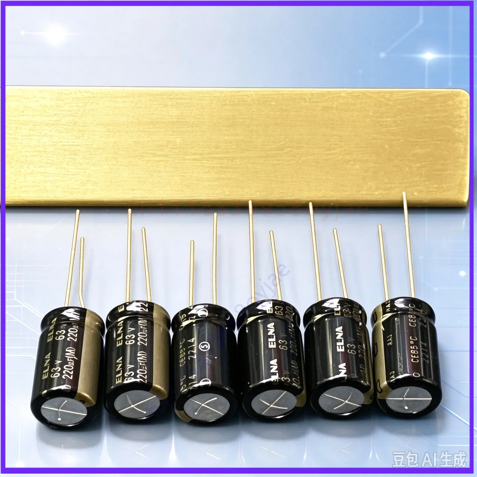 100pcs Premium 220UF 63V RA3 Audio Capacitor for 10×16mm
