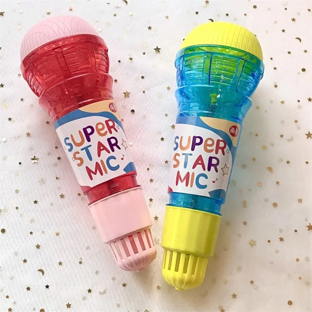 Kindergarten Kids Party Song Echo Microphone Large Size Adorable Mic Voice Changer Toy Early Educational Plastic Echo Microphone