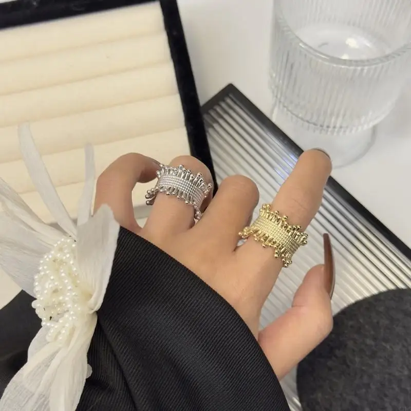 Stylish Silver Tone Metal Braided Rings Metal Woven Rings Unqiue Finger Rings Charm Enhancing Your Fashion