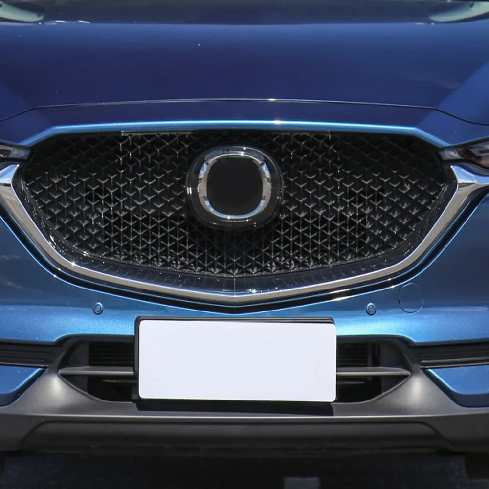 Auto Sticker Detector Trim Front Logo Decorative Mark Grid Grill Grille For Mazda CX-5 CX5 2nd Gen 2017 2018 2019 2020 2021 2022