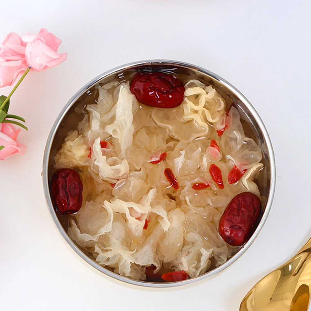 Ciotola in Acciaio Inox a Doppia Parete Isolata, Resistente e Antiurto, per Snack, Riso e Zuppa, per Uso Domestico e Ristorante, Colore Oro