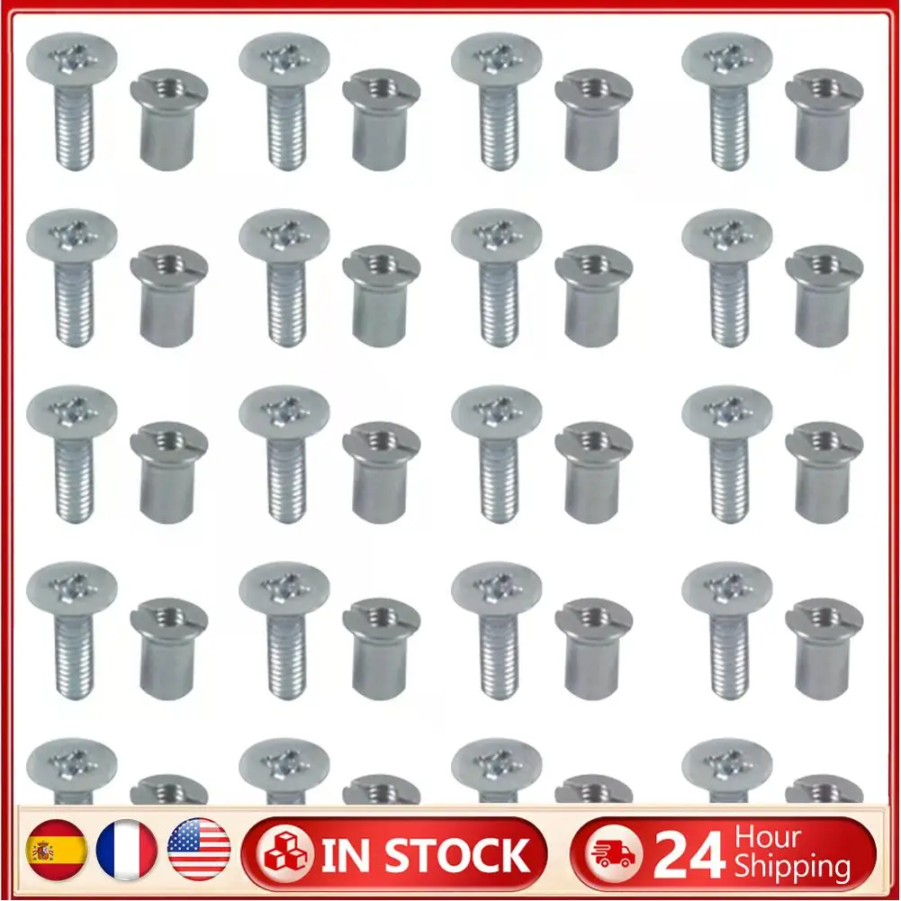 24-teiliges Hardware-Schraubenset aus Edelstahl, NAB-Nabe, Rollenschrauben-Set, universell für 3M für AMPEX für TEAC für RMGI