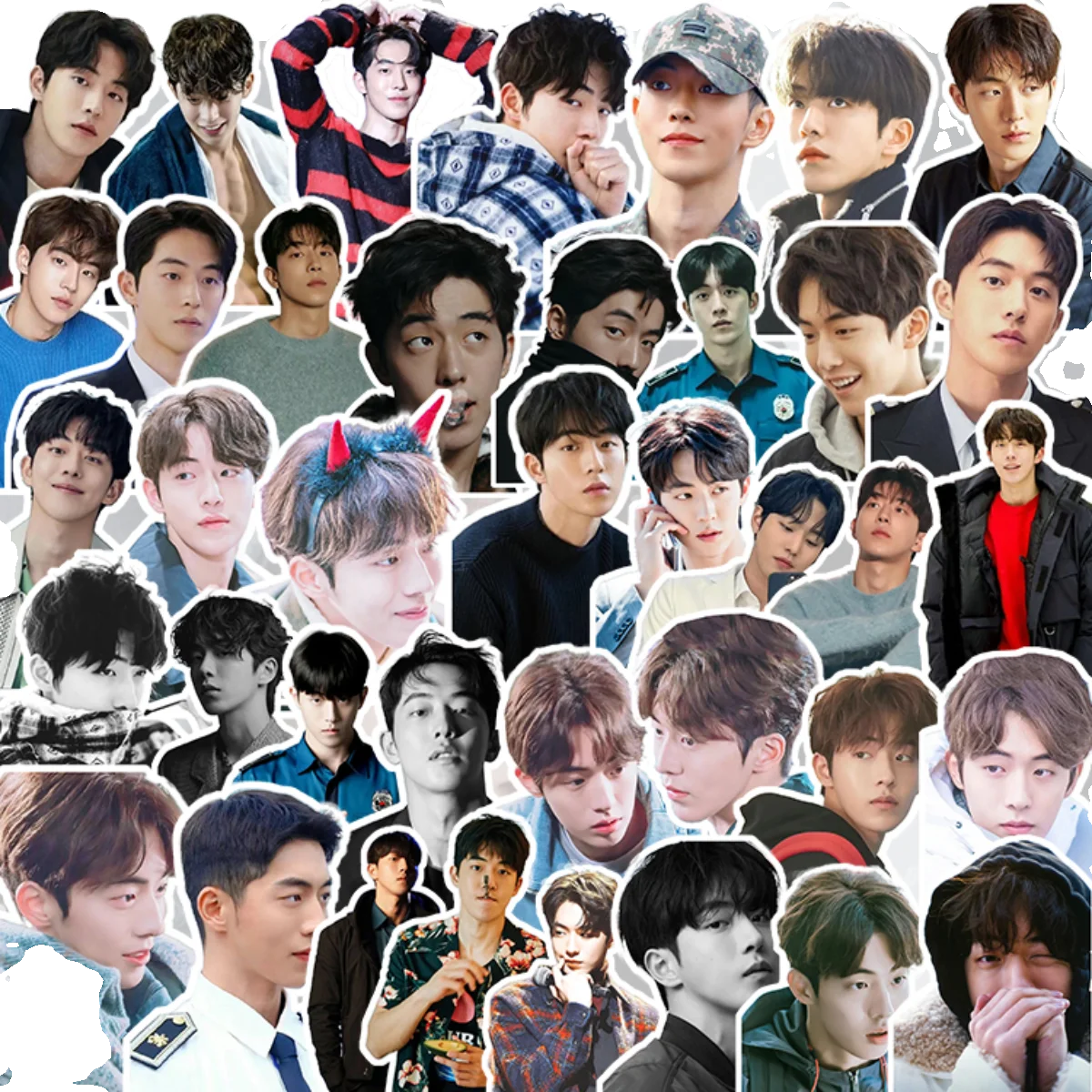 56 Stuks Koreaanse Acteur Nam Ju Hyuk Waterdicht Handaccount Stickers Dagboek Sticker Pack